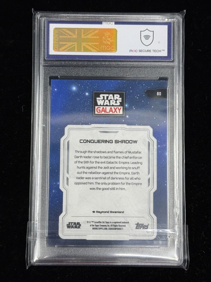 Conquering Shadow Darth Vader Mini Diamond Topps Star Wars Galaxy 2024 80 MGC 10 - Image 2 of 4