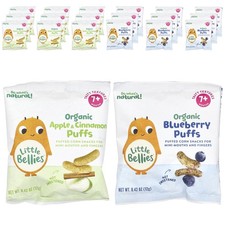 Organic Puffs Variety Pack, 7 Months, 18 Packs, 0.42 oz 12 g Each