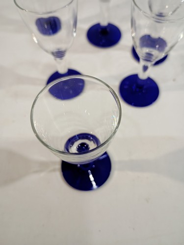 Klar mit kobaltblauer Basis Cordial Klassen (6er Set) sehr guter Zustand - Bild 2 von 7
