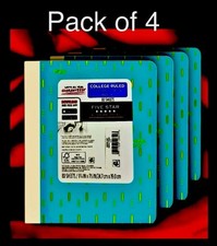 4 Pack Mead Composition Premium Notebook print Deco Cover Durable, College Ruled