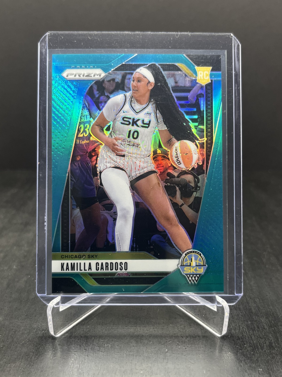 2024 Panini Prizm WNBA Basketball Kamilla Cardoso RC Rookie Teal 30/49 #93