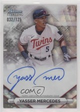 2023 Bowman Sterling Prospect Wave Refractor 32/125 Yasser Mercedes Auto 0rd2