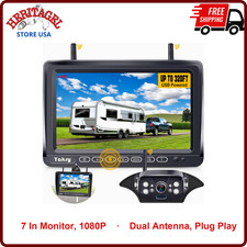 RV Backup Camera Wireless Plug and Play: Pre-Wired for Furrion Recording System