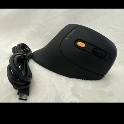 ProtoArc Ergonomic Wired Vertical Mouse USB-C Optical Tracking Black