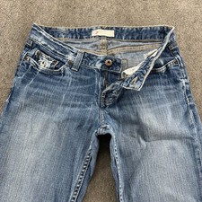 BKE Dement Jeans Womens 30x33 Blue Light Wash Low Rise Boot Cut Leg Stretch