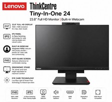 Brand New Lenovo ThinkCentre Tiny-In-One 24  23.8? Full HD Monitor | Webcam