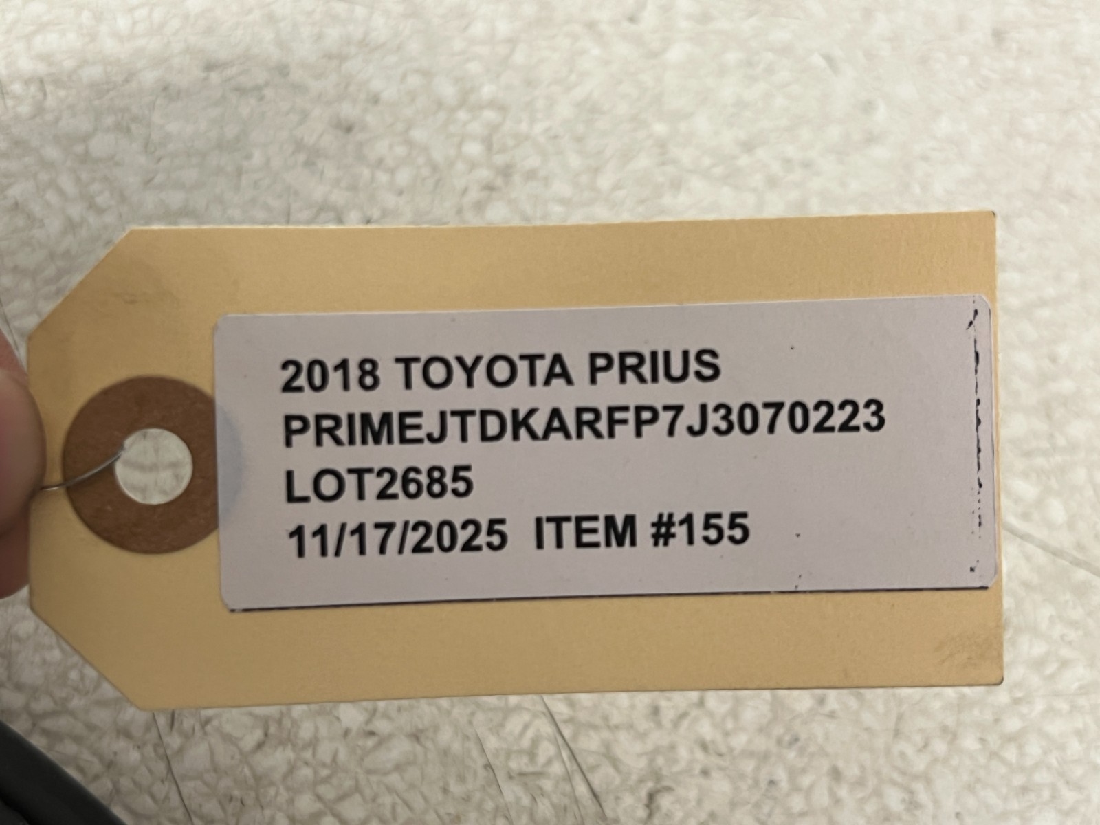 ⭐2017-2022 TOYOTA PRIUS PRIME REAR ROOF MOLDING TRIM GARNISH ASSY OEM LOT2685