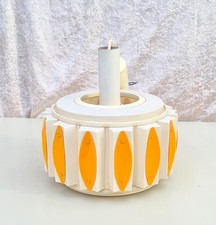 Lampada a sospensione plafoniera plastica bianco/arancione space age