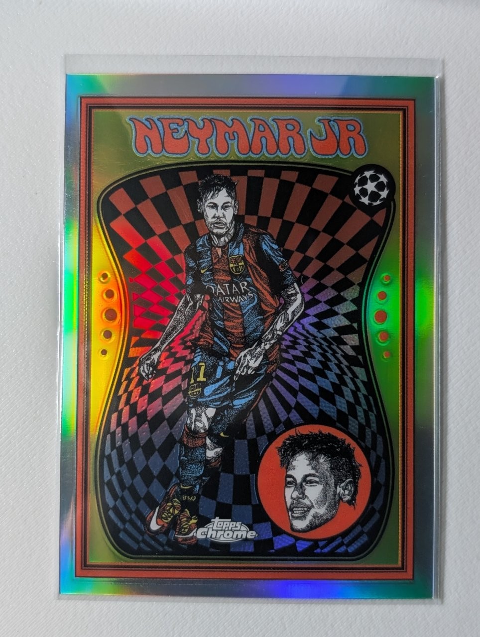2025 Topps Chrome UCC Neymar Jr Ultra Violet #UV-7