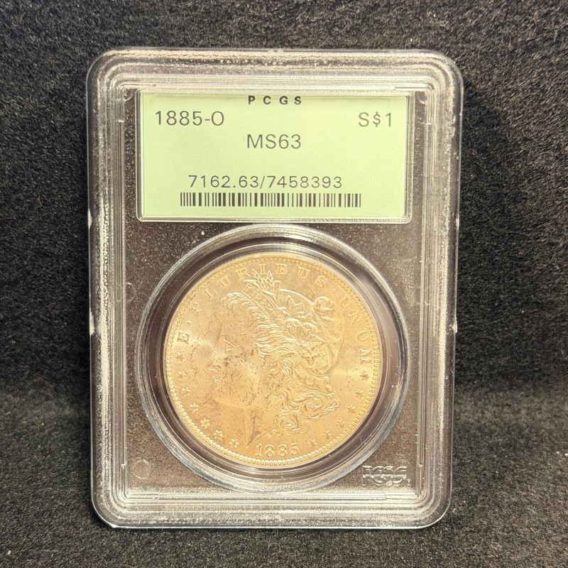 1885 O Morgan Silver Dollar - PCGS - MS 63 OGH