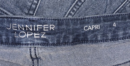 Jennifer Lopez JLo Women's Embroidered Floral Denim Capri Jeans Size 4, Stretch - Picture 21 of 21