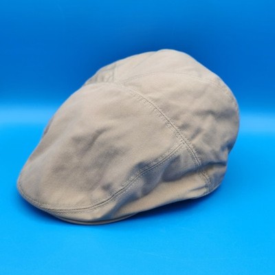 Men's Bailey of Hollywood Poet Collection Tan Graham Flat Cap Size XXlarge