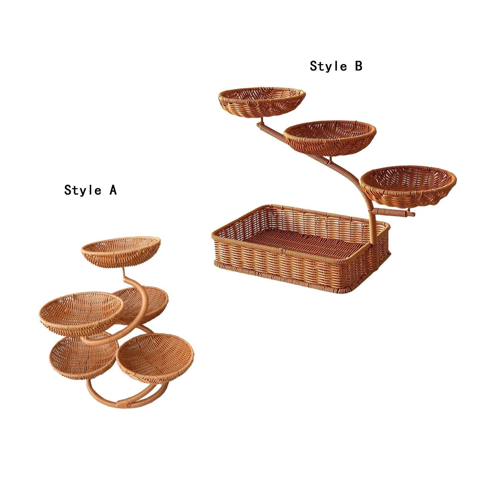 Fruit Basket Organizer Rack Multipurpose Kitchen Counter Vegetable Holder