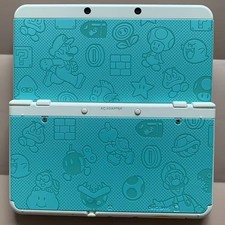 Rare designTurquoise Mario Pattern Replacement Cover Shell for Nintendo New 3DS