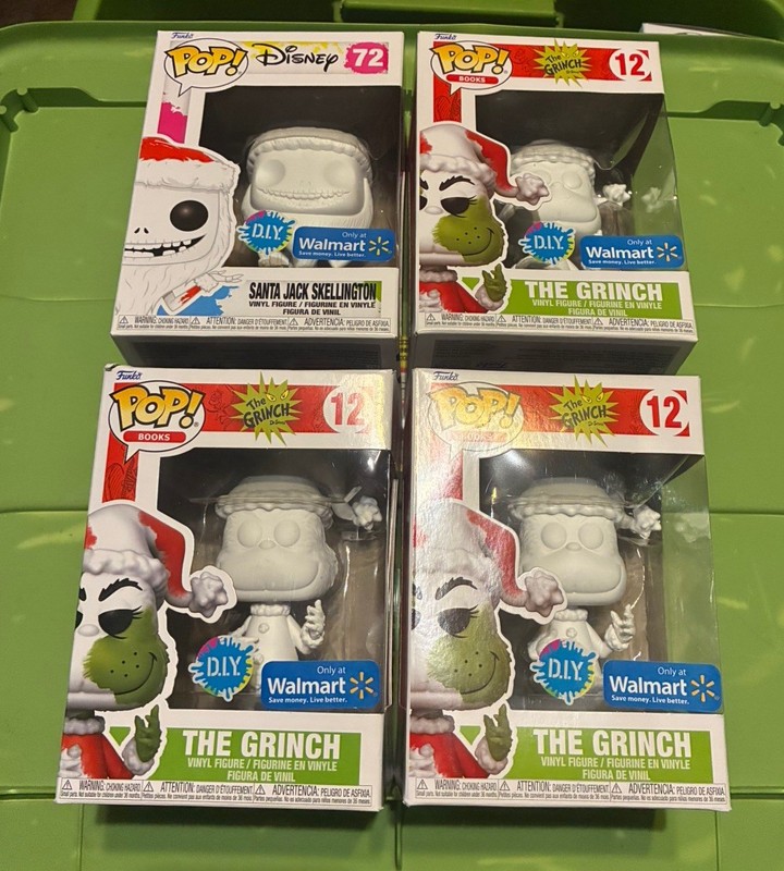 Funko Pop DIY Grinch jack Skellington nightmare before Christmas Do it yourself