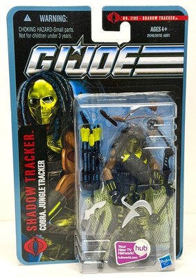 GI Joe Pursuit Of Cobra 2010 JUNGLE SHADOW TRACKER #1105 POC 3.75  1:18 NEW