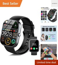 Stylish  Waterproof Smartwatch with Custom Watch Faces & Long Battery Life