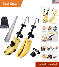 Pair of Professional 2-Way  Shoe Stretcher Tough Plastic Shoe Trees, Adjustab...