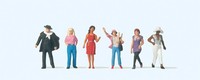 Passanten (6) Ho/Oo Spur Figuren Preiser 10785