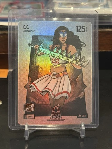 Bo Jackson Battle Arena C.C. ~Caitlin Clark~ Silver Battlefoil SBF-9 ~ROOKIE~