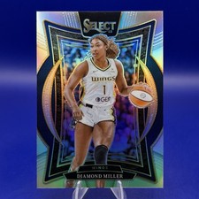 2025 Panini Select WNBA Diamond Miller Concourse Silver Prizm #15 Dallas Wings