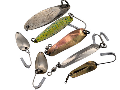 lot of 7 Branded & Unbranded Freshwater/Saltwater Fishing Spoons-Free Shipping