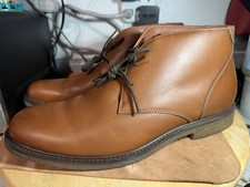 Johnson & Murphy Calder Chukka Boot Brown Leather 12 M Crepe Soles Excellent
