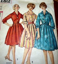 LOVELY VTG 1960s DRESS Sewing Pattern 12/32