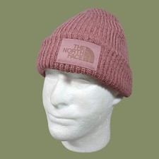North Face Beanie Unisex One Size Salty Dog Pink Knit Soft Lined