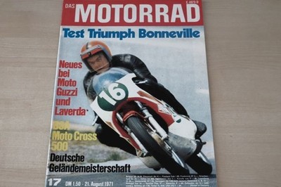 1) Motorrad 17/1971 - Triumph Bonneville 650ccm m - BSA Victor 500cm MC mit 38P