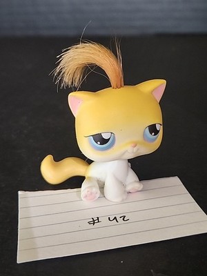 リトルペットショップ Littlestpetshop 猫1 Littlest Pet Shop #42 Shorthair Cat LPS Gen 1 Kitty Figure Bad