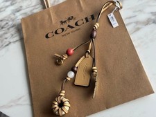 COACH Heritage Bag Charm Keychain
