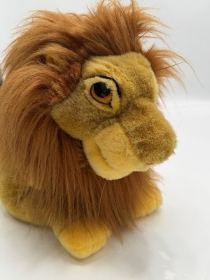 RARE - DISNEY STORE THE LION KING Large MUFASA SIMBA Stuffed Plush TOY 26'' Long 