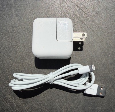 Apple Genuine OEM 12W USB Power Adapter Charger A1401 for iPhone iPad With Cord
