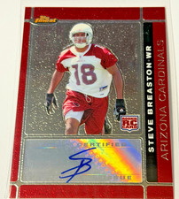 2007 Topps Finest STEVE BREASTON Autograph #140 Rookie Auto Cardinals