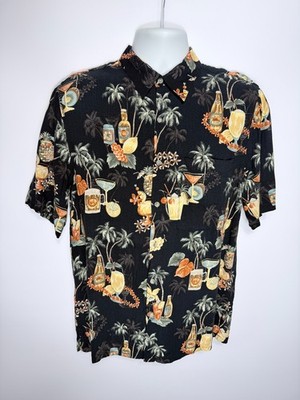 Croft & Barrow Vintage Hawaiihemd Medium Viskose Urlaub Strand Sommer Tropical