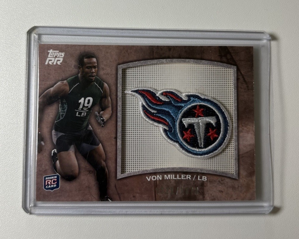 Von Miller Topps Rising Rookies Rookie Team Patch #VM Base
