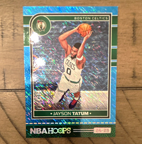 Panini 2024-25 NBA Hoops Jayson Tatum Boston Celtics Blue Parallel #172 112/299