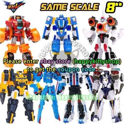 YOUNG TOYS Tobot V Galaxy Detectives Transform Figure Toy Car Truck Vehicle Robot Model 8"