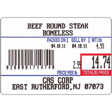 CAS, LST-8010, 58 x 40 mm UPC Labels for LP-1000, CL-5000/5500/7200, GoDex