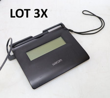 Lot of 3x Wacom STU-300/01 USB LCD Signature Tablet Pad with Stylus Pen