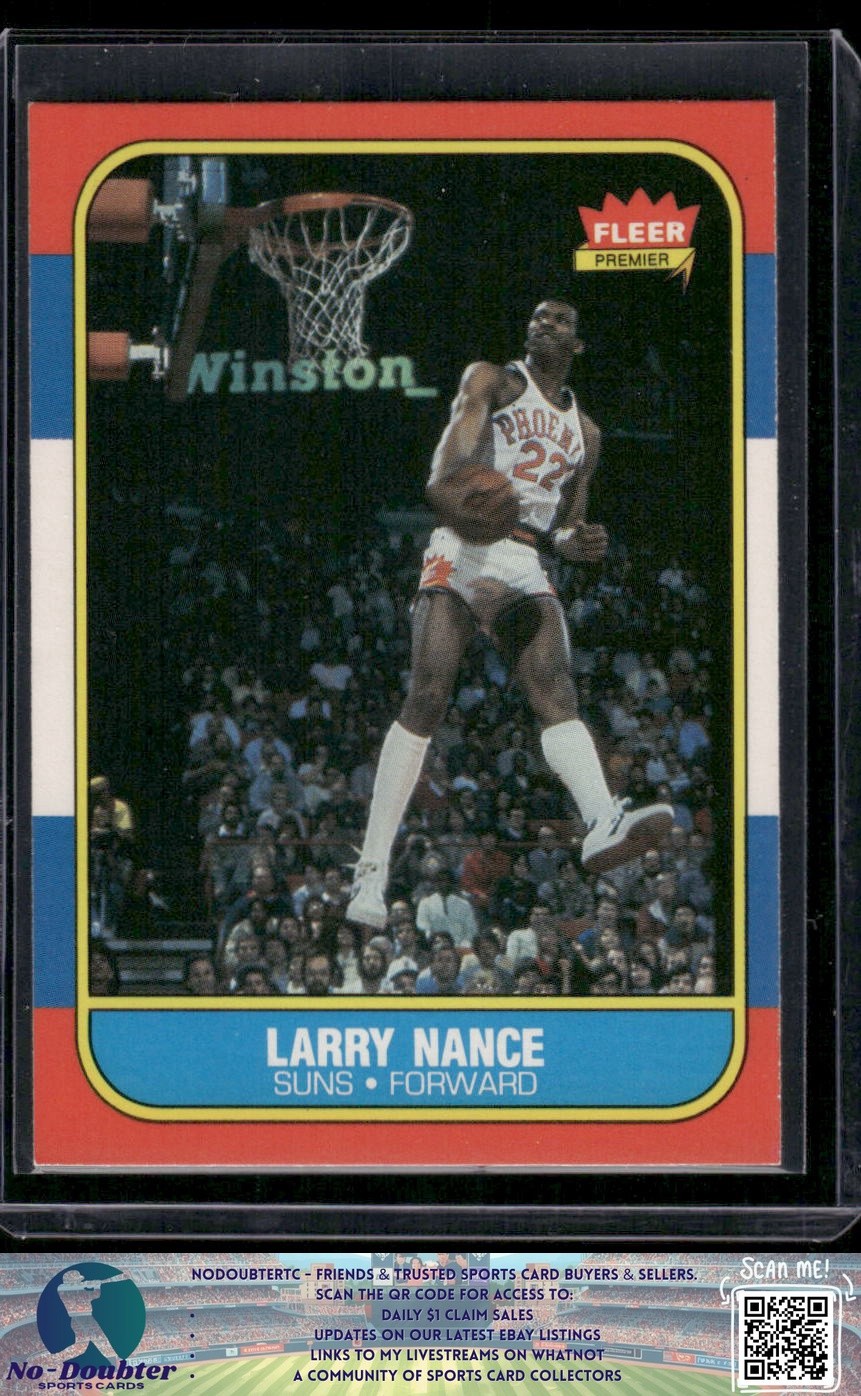 1986-87 Fleer #78 Larry Nance Phoenix Suns 86BB