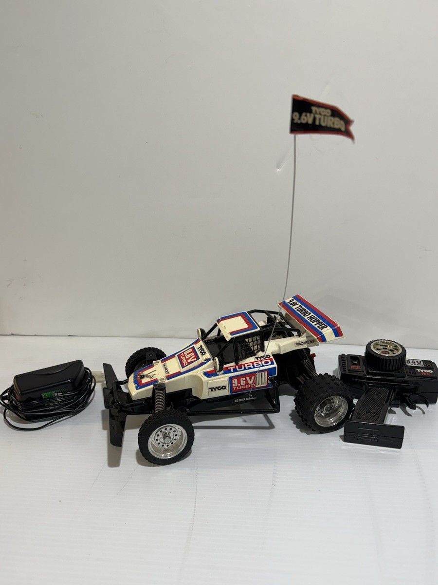 Vintage Tyco Buggy Car 9.6V Turbo Hopper Remote Control White | eBay