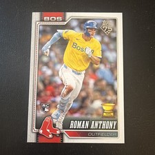 2026 Topps Series 1 Roman Anthony Rookie Yellow Jersey Variation SP Companion