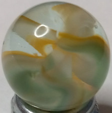 Vintage Vitro Agate 3 Color Hybrid Cat s Eye Marble .61 MINT 1125.017