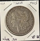 1921-S Morgan Silver Dollar in apparent XF condition