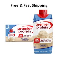 Premier Protein Shake, Vanilla, 30g Protein, No Added Sugar, 24 Vitamins  Miner