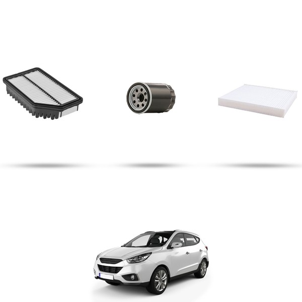 Hoffcar Set Service - 3 Filter FüR Hyundai Ix35 2.0 4Wd 116Kw Von 2014-image