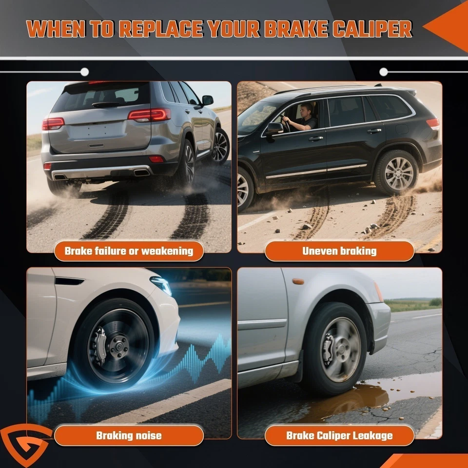 Пара передних тормозных суппортов с кронштейнами для Ford F-150 Lobo 2012-2020 CL3Z2B121A - Изображение 4 из 4