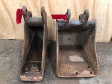 2x Digger Buckets Pin 30mm Whites 6” 12" £250+vat B203 Mini Micro